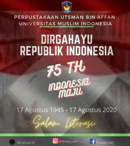 DIRGAHAYU REPUBLIK INDONESIA 17 AGUSTUS 1945 - 17 AGUSTUS 2020