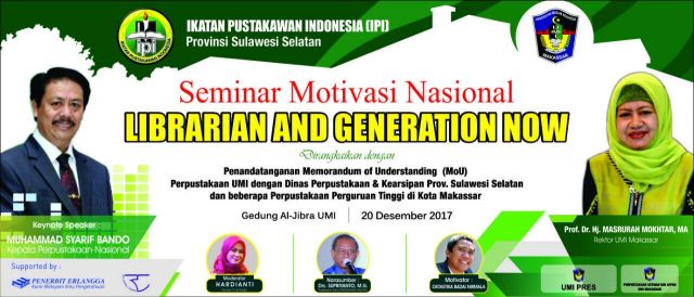Materi Seminar dan Motivasi Nasional Librarian and Generation Now